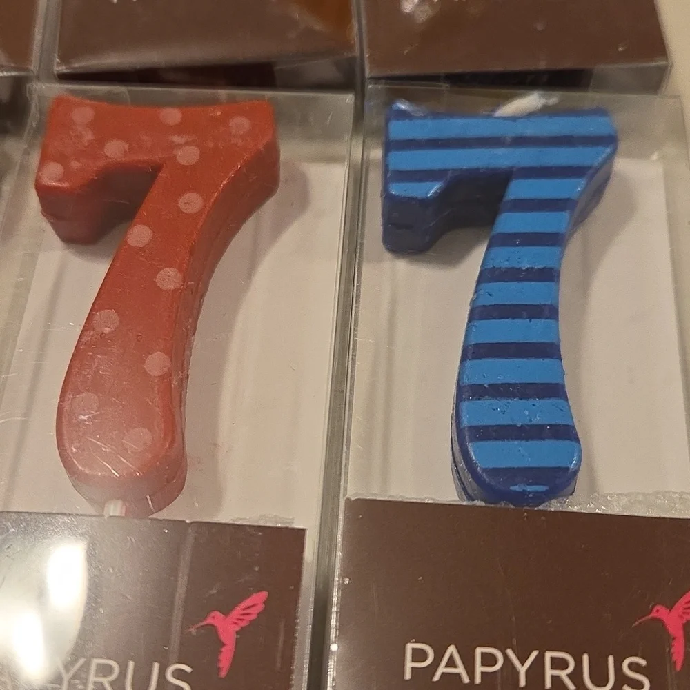 Papyrus Colorful Number 7 Cake Candles
